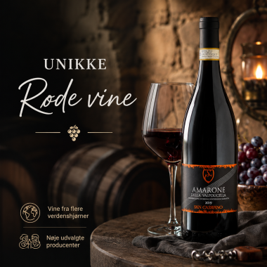 Unikke r&oslash;de vine