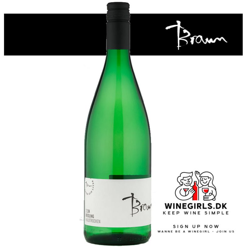 Braun 1 liters Riesling Halbtrocken